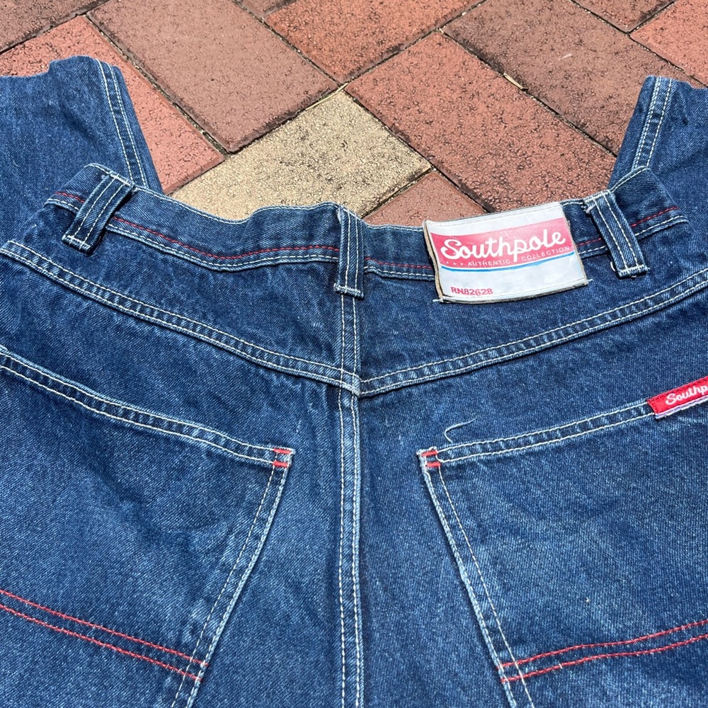 South Pole Red Patchwork Denim - image 3